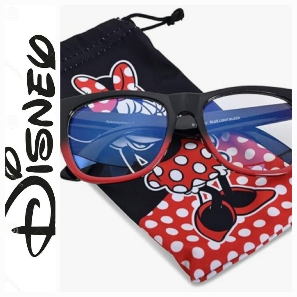 Disney Minnie Mouse Blue Light Blocking Glasses & Pouch Set‎